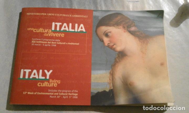 Tourismusbrosch&uuml;ren: Italia, una cultura da vivere - Ministerio per i beni culturali e ambientali - 1998 - en italiano