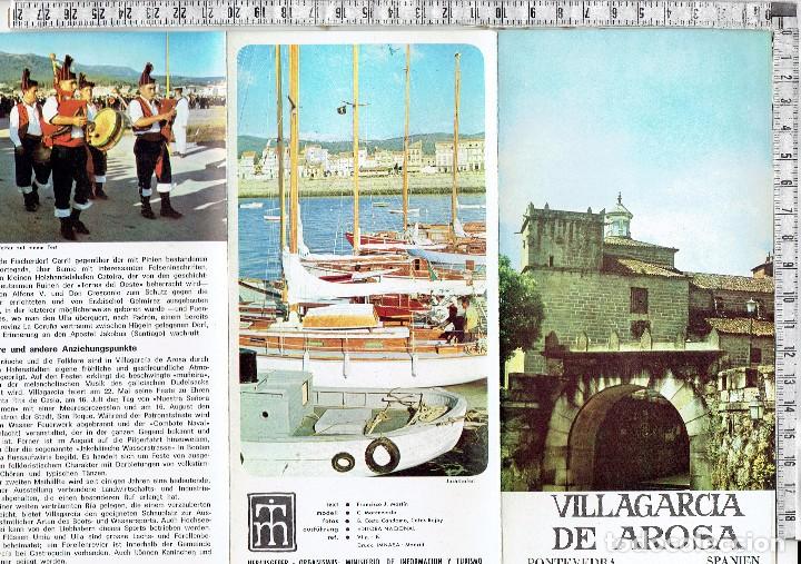 Tourismusbrosch&uuml;ren: FOLLETO VILLAGARCIA DE AROSA - PONTEVEDRA - 196X.