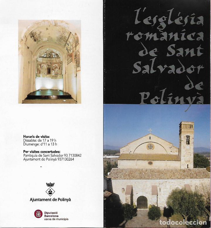 Folletos de turismo: L'esgl&eacute;sia rom&agrave;nica de Sant Salvador de Poliny&agrave;. Catalunya. Medieval.