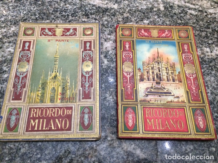 Folletos de turismo: 2 Desplegables de postales Milan - Foto 1