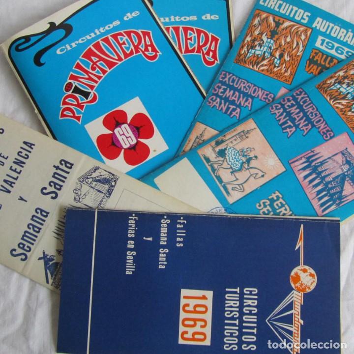 Tourismusbrosch&uuml;ren: 6 libritos de circuitos tur&iacute;sticos 1969 Marsans, Autorama, Mundorama