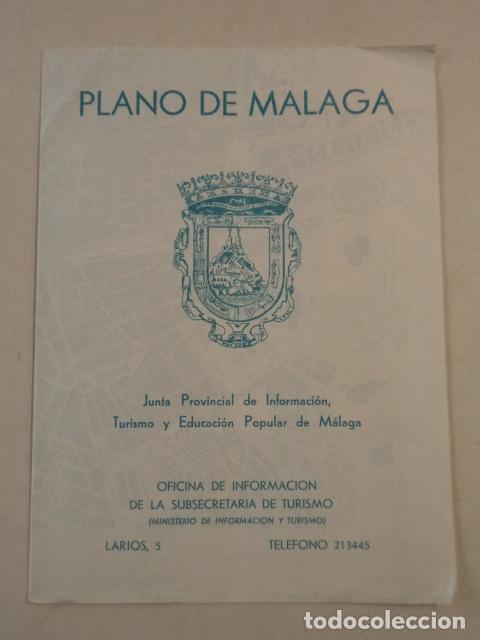 Folletos de turismo: ANDALUC&Iacute;A - PLANO DE M&Aacute;LAGA - Foto 1