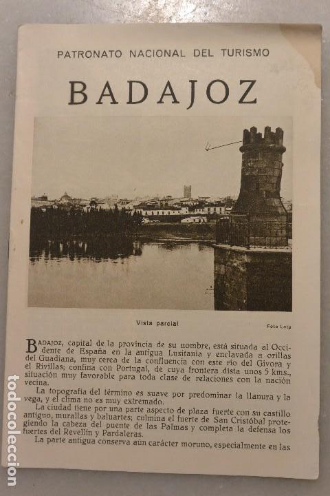 Tourismusbrosch&uuml;ren: FOLLETO TURISMO BADAJOZ PATRONATO NACIONAL TURISMO