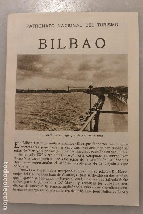 Tourismusbrosch&uuml;ren: FOLLETO TURISMO BILBAO PATRONATO NACIONAL TURISMO