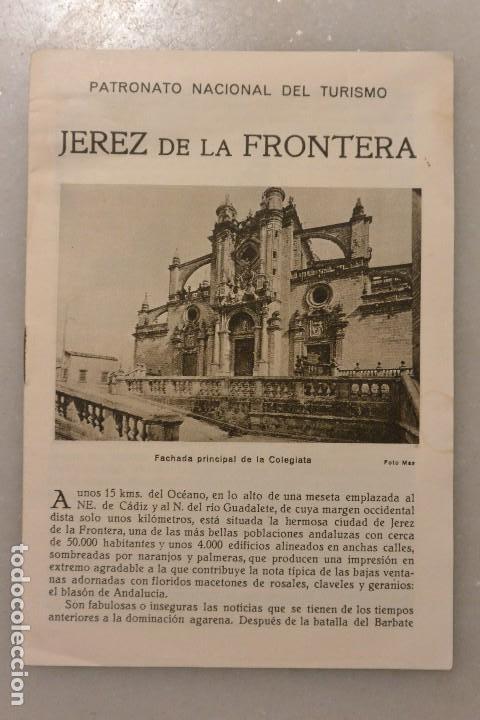 Tourismusbrosch&uuml;ren: FOLLETO TURISMO JEREZ DE LA FRONTERA PATRONATO NACIONAL TURISMO
