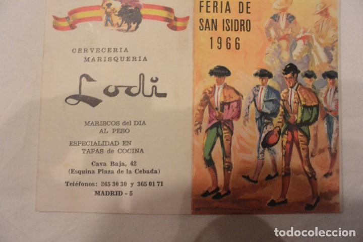 Folletos de turismo: FOLLETO MANO TOROS FERIA SAN ISIDRO MADRID 1966