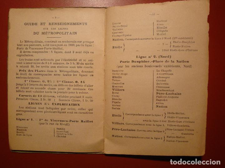 Folletos de turismo: METROPOLITAN DE PARIS - Foto 2