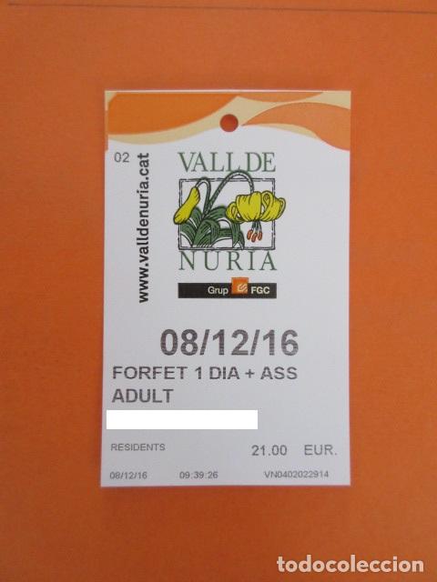 Tourismusbrosch&uuml;ren: FORFET FORFAIT ESTACION DE ESQUI VALL DE NURIA - 1 DIA + SEGURO ADULTO CLASE RESIDENTES
