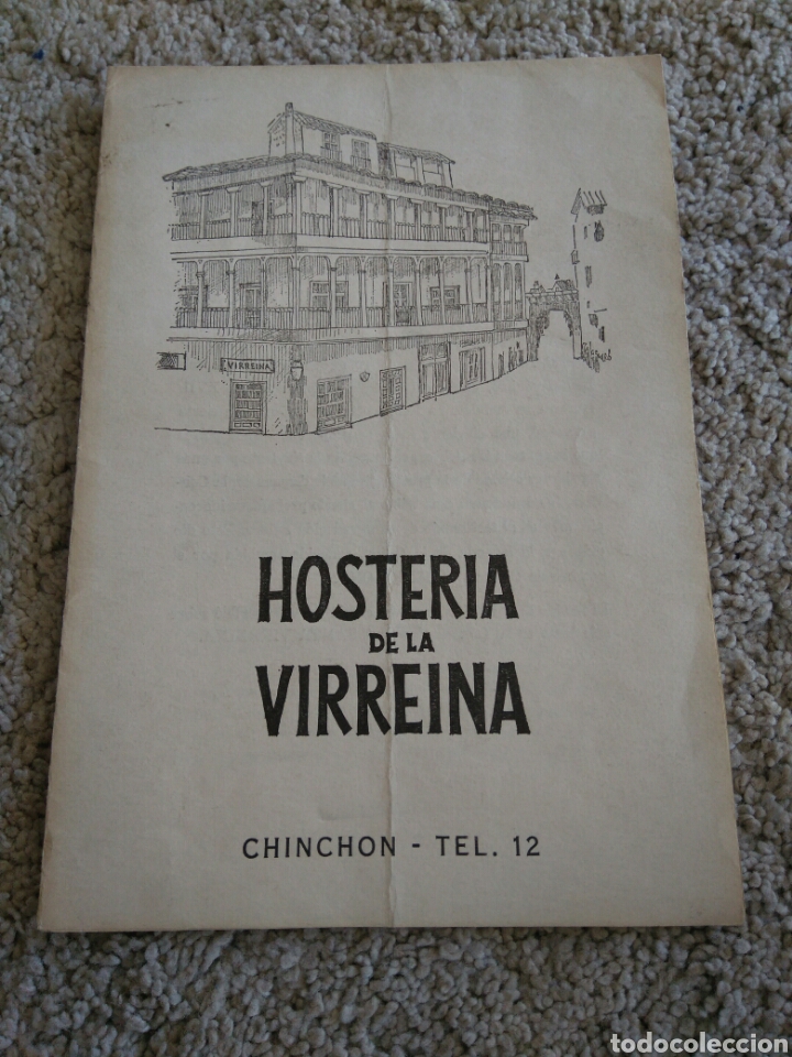 Tourismusbrosch&uuml;ren: Hosteria de la Virreina, Chinch&oacute;n. Folleto a&ntilde;o 1967. Gr&aacute;ficas Medina. Caja 3