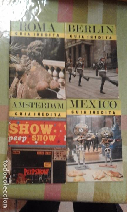 Tourismusbrosch&uuml;ren: antiguo lote de 4 guia inedita de viaje roma mejico berlin amsterdam