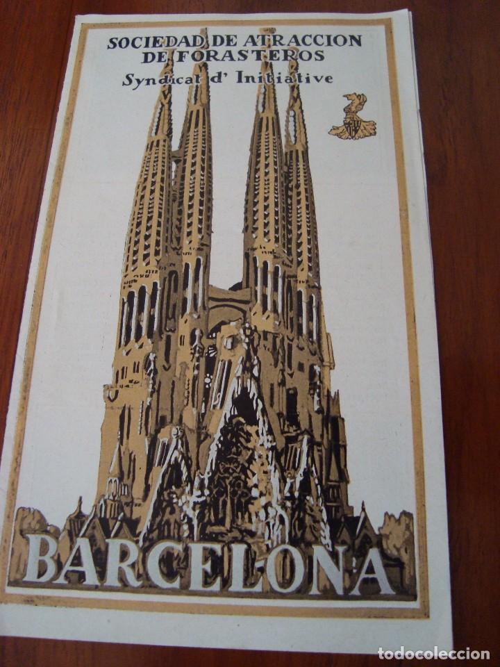 Brochures de tourisme: BARCELONA. SINDICATO DE ATRACCI&Oacute;N DE FORASTEROS. HACIA 1930.