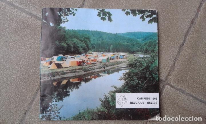 Tourismusbrosch&uuml;ren: Antigua guia turistica folleto de Camping en B&eacute;lgica a&ntilde;o 1969