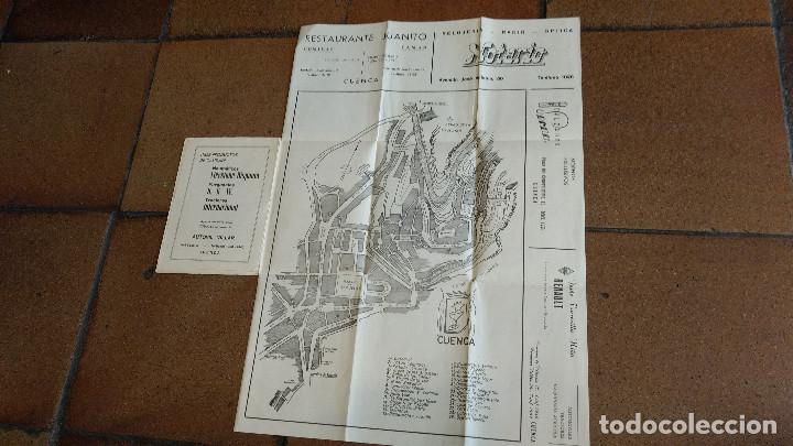 Brochures de tourisme: Plano de Cuenca, Editado por Tormo. Publicidad. Desplegado mide 49 x 35 cm