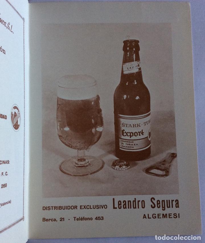 Folletos de turismo: PROGRAMA SEMANA SANTA 1974. ALGEMES&Iacute;. VALENCIA. - Foto 3