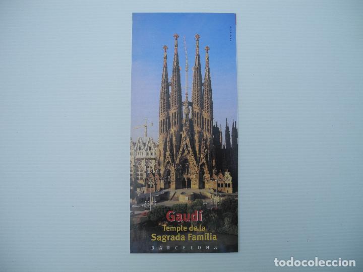 Folletos de turismo: Gaud&iacute;. Temple de la Sagrada Fam&iacute;lia. Barcelona.