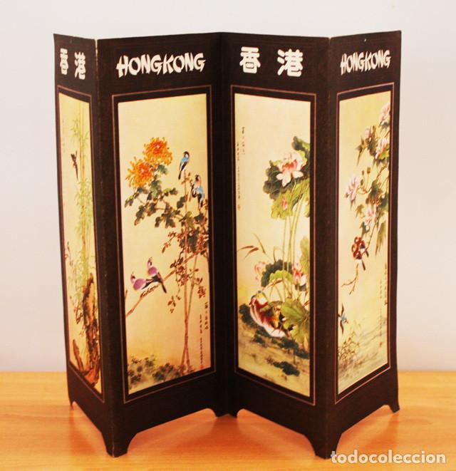 Brochures de tourisme: PRECIOSO FOLLETO PUBLICITARIO TURISMO HONG KONG CON FORMA DE BIOMBO A&Ntilde;OS 60, 22,50 CM ALTO
