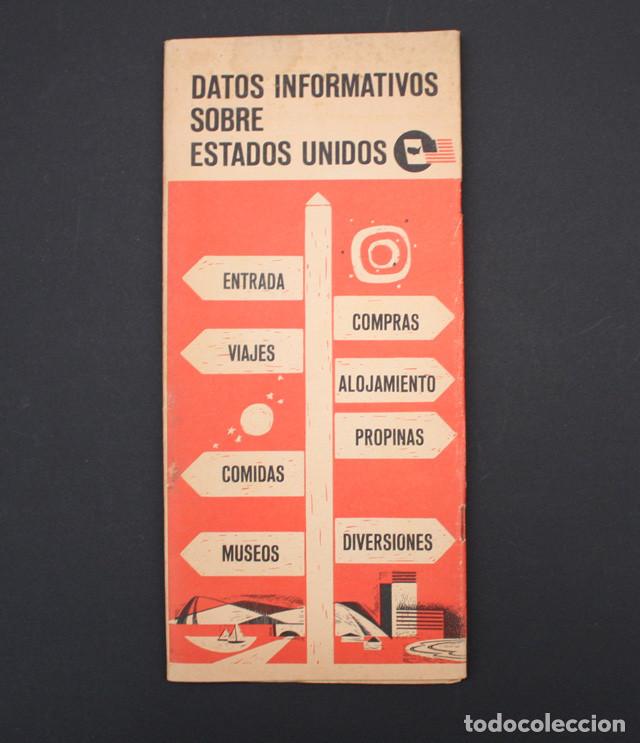 Brochures de tourisme: DATOS INFORMATICOS SOBRE ESTADOS UNIDOS, FOLLETO EDITADO POR EL DEPARTAMENTO DE COMERCIO USA  40 PAG
