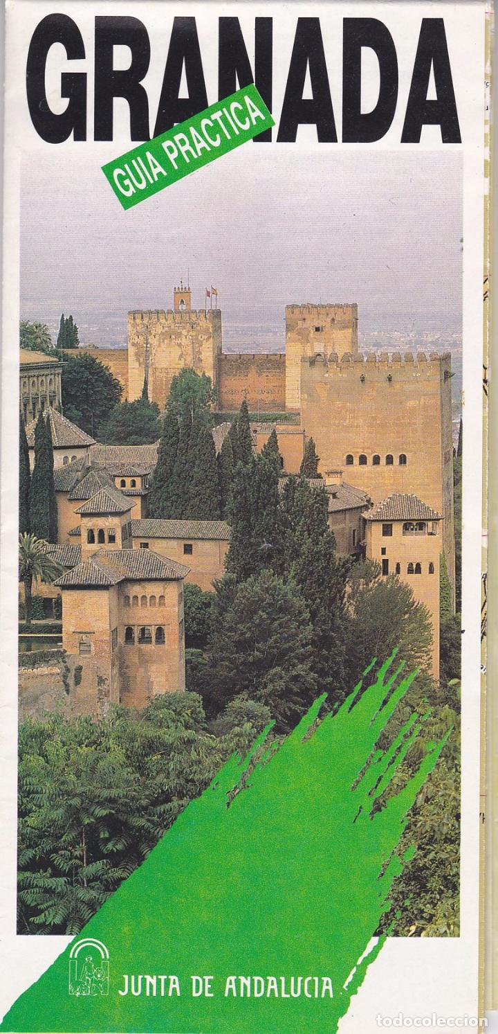 Tourismusbrosch&uuml;ren: FOLLETO GRANADA. GUIA PRACTICA. DESPLEGABLE - JUNTA DE ANDALUCIA, EXPO'92, IBERIA