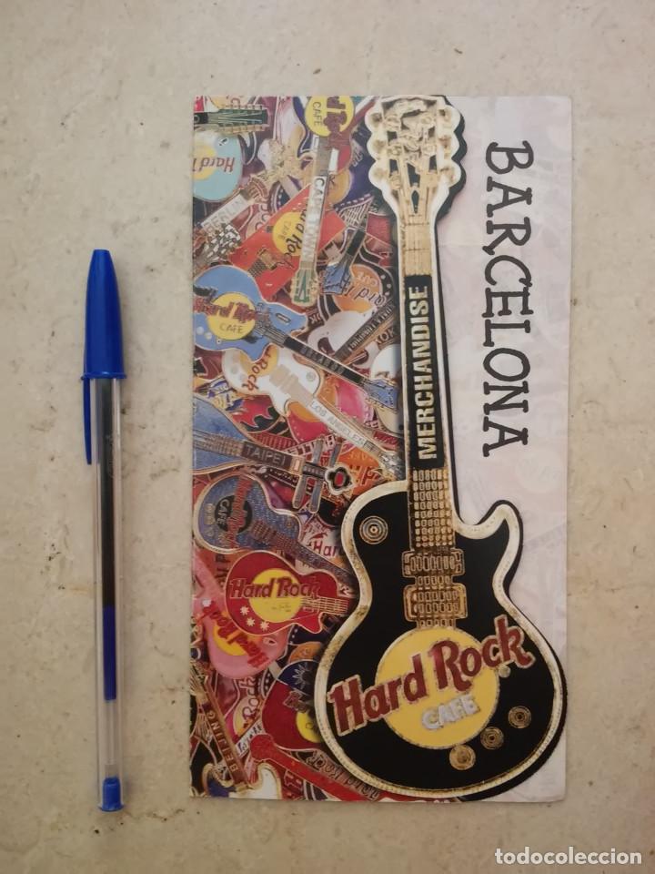 Travel Brochures: PUBLICIDAD ORIGINAL TROQUELADA - HARD ROCK CAFE BARCELONA