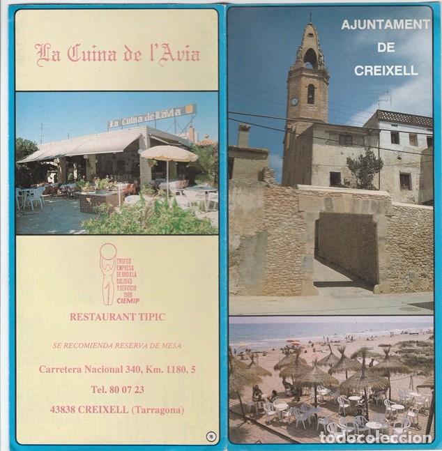 Brochures de tourisme: CREIXELL - AJUNTAMENT  - FOLLETO PLANO GUIA TURISTICA -