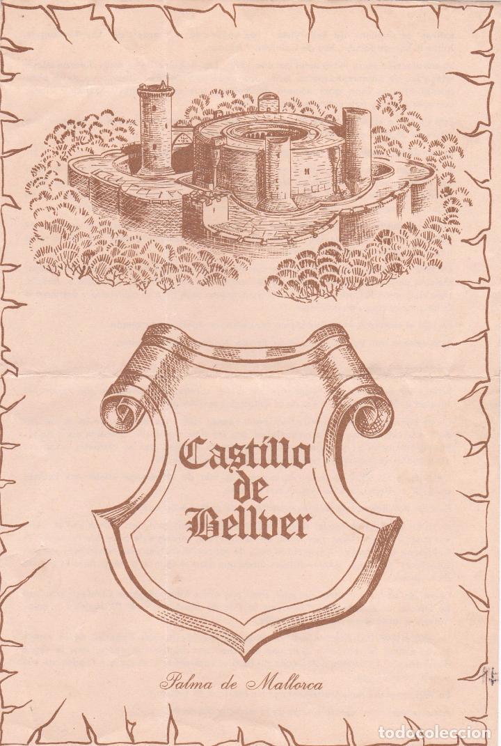 Folletos de turismo: FOLLETO CASTILLO DE BELLVER (ESPA&Ntilde;OL Y FRANCES)