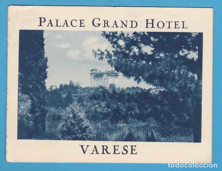Tourismusbrosch&uuml;ren: PALACE GRAND HOTEL. VARESE. ITALIA. CUADR&Iacute;PTICO DESPLEGABLE. S/F