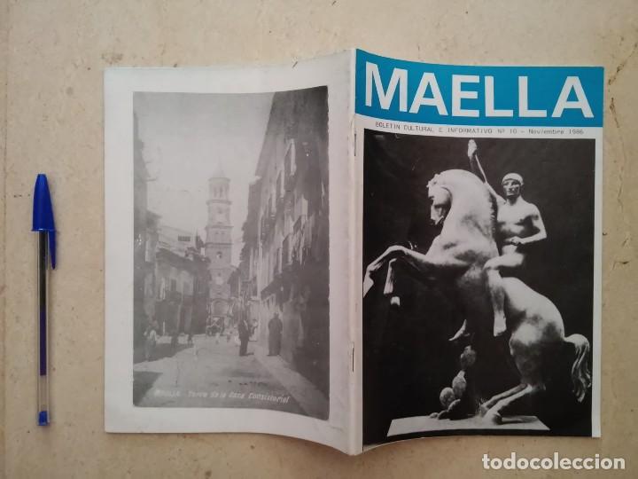 Folhetos de turismo: ANTIGUO BOLETIN CULTURAL MAELLA- TURISMO - NUMERO 10 - NOVIEMBRE 1986 - 40 PAGINAS