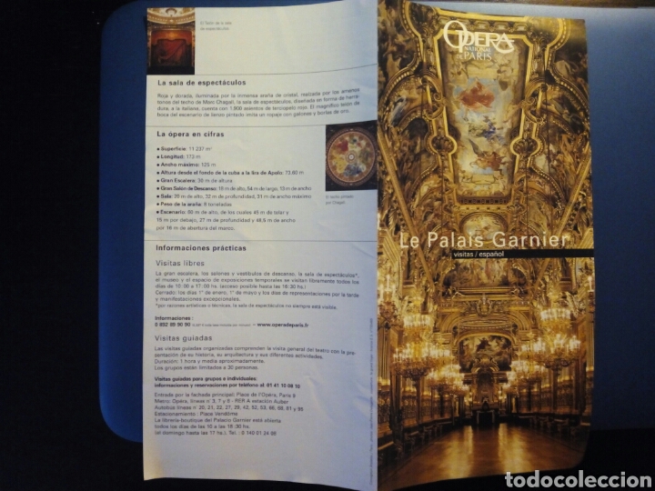 Folletos de turismo: LE PALAIS GARNIER, OPERA. 2008 - Foto 1