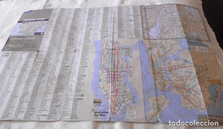 Folletos de turismo: mapa de nueva york (manhattan Bus Map)