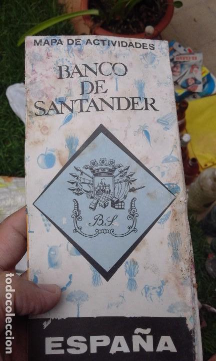 Tourismusbrosch&uuml;ren: Antigua guia mapa de actividades desplegable banco santander espa&ntilde;a 1970