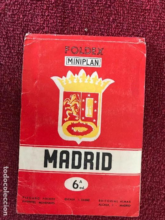 Folletos de turismo: Foldex Miniplan. Madrid, Plano de Madrid. - Foto 1