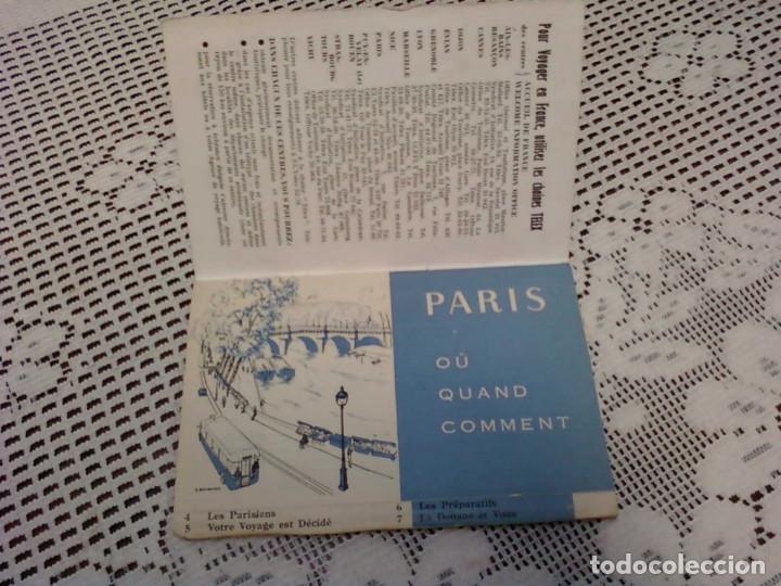 Folletos de turismo: FOLLETO DE PARIS 1966
