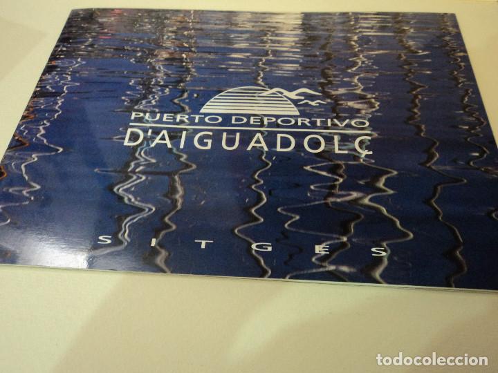 Folletos de turismo: puerto deportivo de aiguadol&ccedil; de sitges extensa informacion 30 x 21 cm