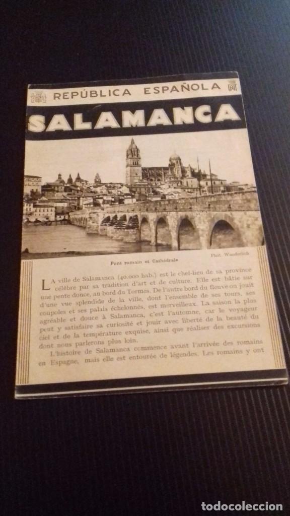 Travel Brochures: Folleto Patronato Nacional Turismo REPUBLICA ESPA&Ntilde;OLA: SALAMANCA en FRANC&Eacute;S