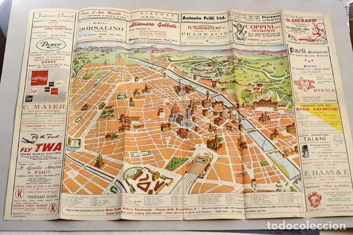 Antiguo Mapa Turistico Florencia Con Anuncios Comprar Folletos De Turismo Antiguos En 4021