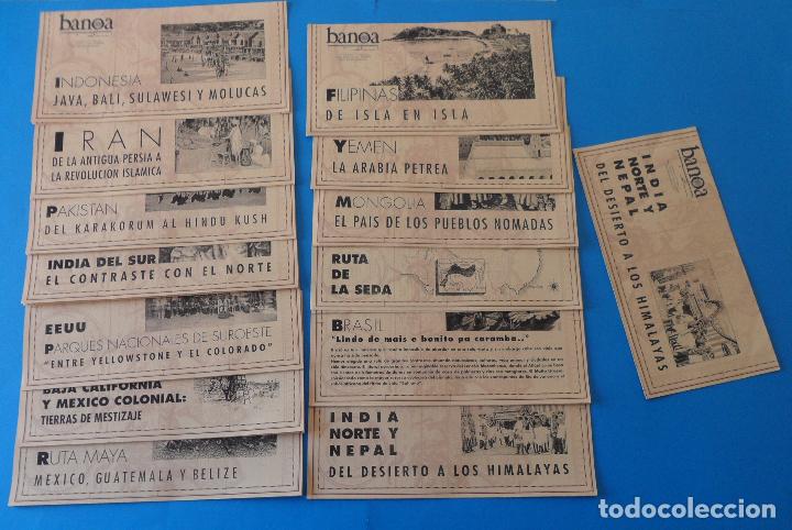 Brochures de tourisme: Folletos promocionales de viajes - Agencia de viajes y aventuras Banoa - A&ntilde;os 90