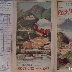 Brochures de tourisme: FOLLETO TURISMO - GRAND HOTEL DE ROCHERS DE NAYES, MONTREUX, AÑO 1913. Lote 102711327