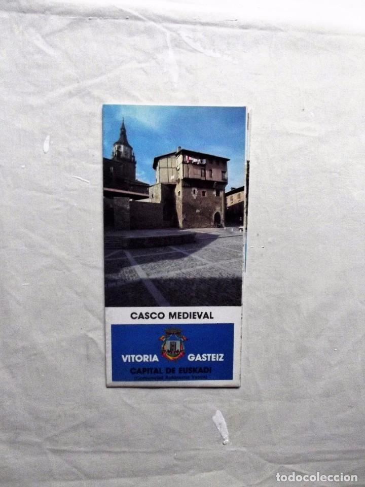 Tourismusbrosch&uuml;ren: VITORIA -  GASTEIZ CASCO MEDIEVAL FOLLETO DE TURISMO