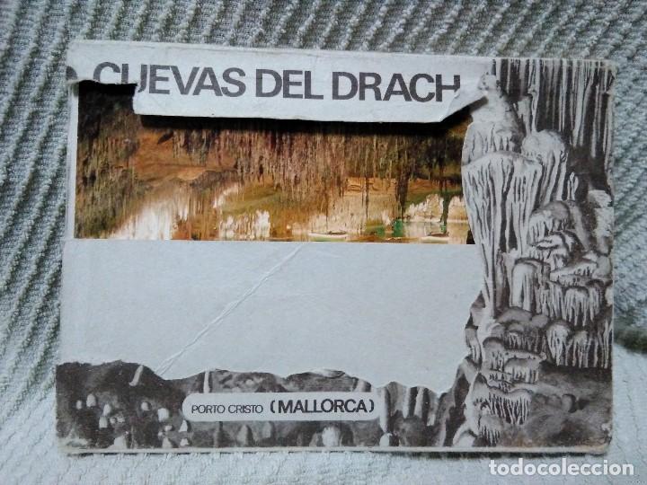 Brochures de tourisme: Librito de diez postales cuevas del drach a&ntilde;os 70