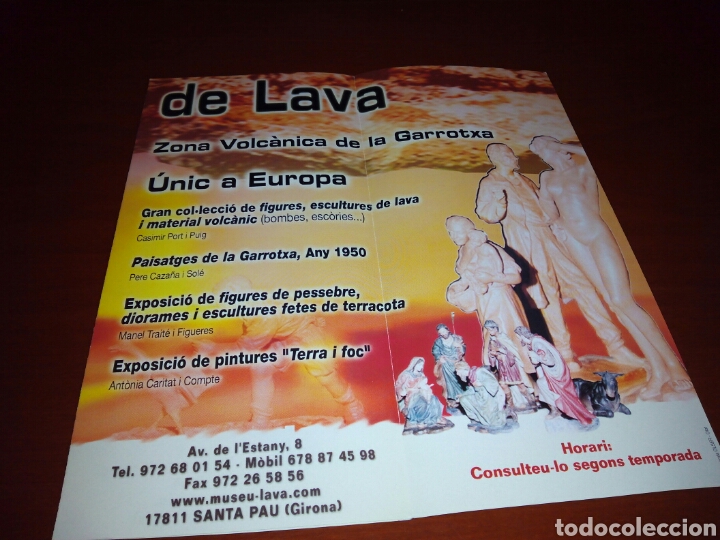 Folletos de turismo: Folleto Museu de Lava. - Foto 2