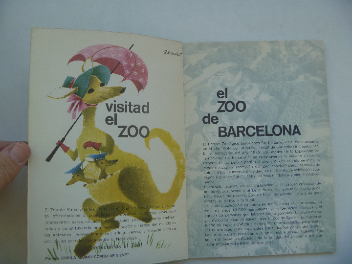 Folletos de turismo: GUIA DEL ZOO DE BARCELONA . SERVICIO MUNICIPAL PARQUES Y JARDINES. 1969 . COPITO DE NIEVE, ETC - Foto 2 - 104146427