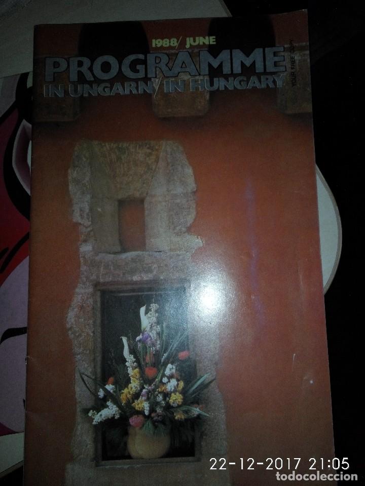 Folletos de turismo: Programme in Hungary Junio de 1988 - Foto 1