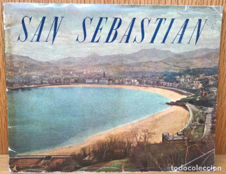 Folletos de turismo: Antiguo folleto de turismo de San Sebasti&aacute;n - Guip&uacute;zcoa - Costa Vasca - A&ntilde;os 50/60