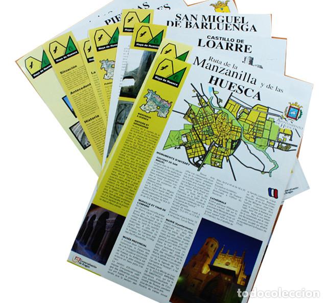 Brochures de tourisme: 22 FOLLETOS DE LA HOYA DE HUESCA TAMA&Ntilde;O A4 2001 VER IMAGENES + FOLLETOS TURISTICOS DE REGALO