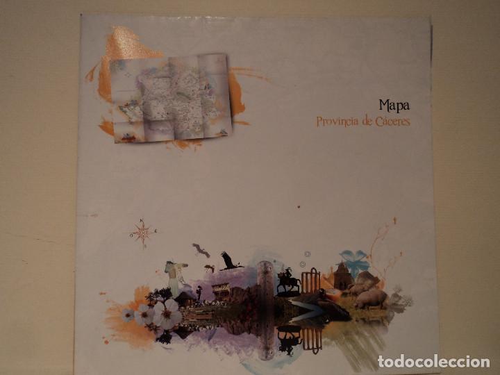Folletos de turismo: EXTENSO MAPA DE LA PROVINCIA DE CACERES ABIERTO 63 X 83 CM