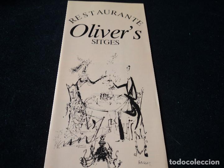 Folletos de turismo: restaurante oliver&acute;s de sitges - Foto 1