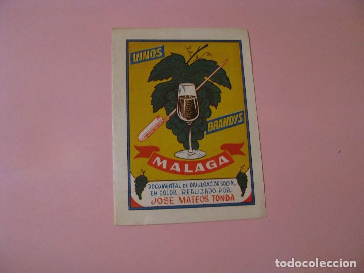 Brochures de tourisme: PUBLICIDAD DE VINOS BRANDYS M&Aacute;LAGA. ANUNCIOS MATEOS. 1965.