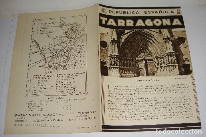 Tourismusbrosch&uuml;ren: Folleto Tur&iacute;stico. Rep&uacute;blica Espa&ntilde;ola. Tarragona. Con plano y fotograf&iacute;as.