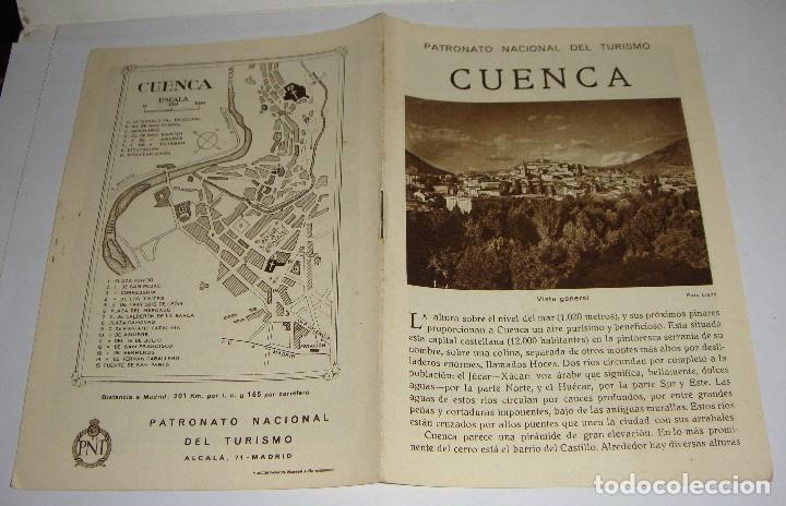 Brochures de tourisme: Folleto Tur&iacute;stico. Rep&uacute;blica Espa&ntilde;ola. CUENCA. Con plano y fotograf&iacute;as.