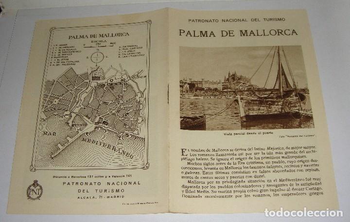 Brochures de tourisme: Folleto Tur&iacute;stico. Rep&uacute;blica Espa&ntilde;ola. Palma de Mallorca. Con plano y fotograf&iacute;as.